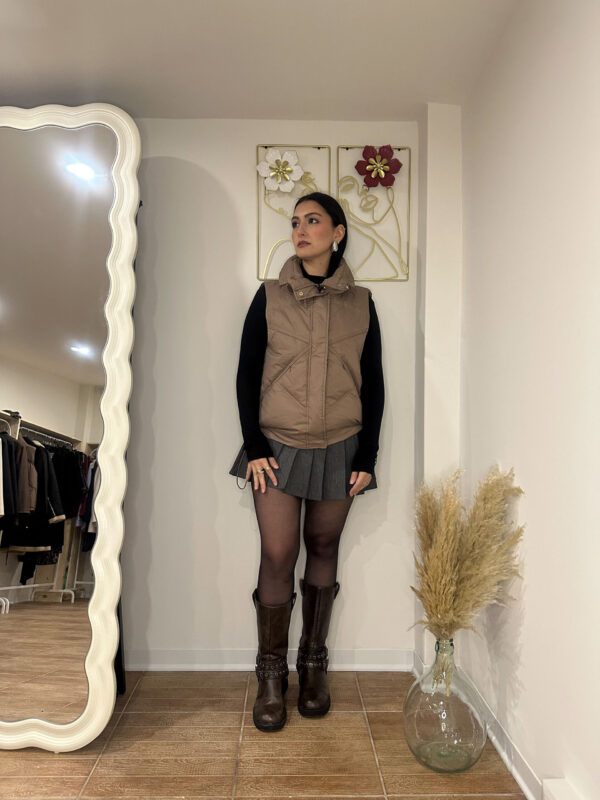 Gilet collo alto