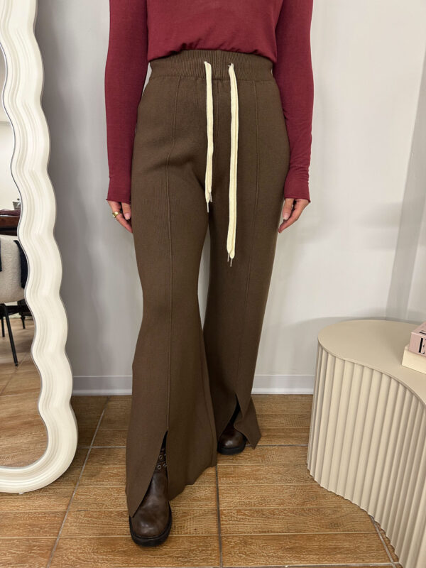 Pantalone maglia marrone - immagine 2
