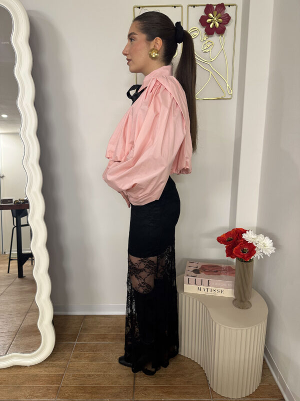 Camicia crop pink - immagine 2