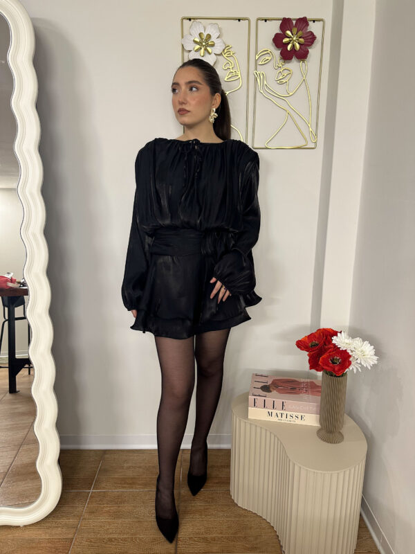 Vestito corto nero - immagine 2