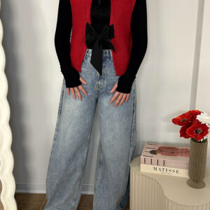 Jeans con piega