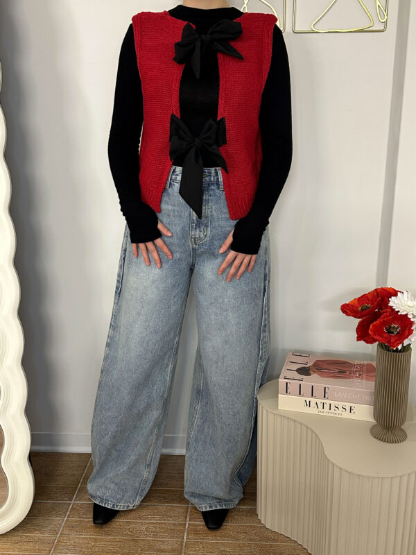 Jeans con piega